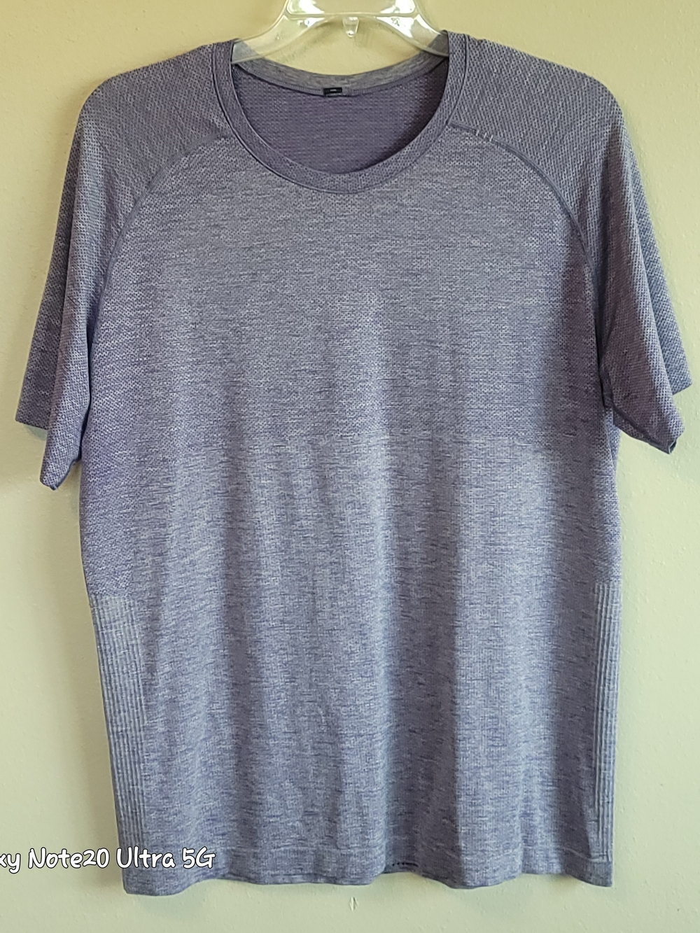 Lululemon Metal Vent Tech SS Shirt - Solid Heathered Purple Men's XL EUC